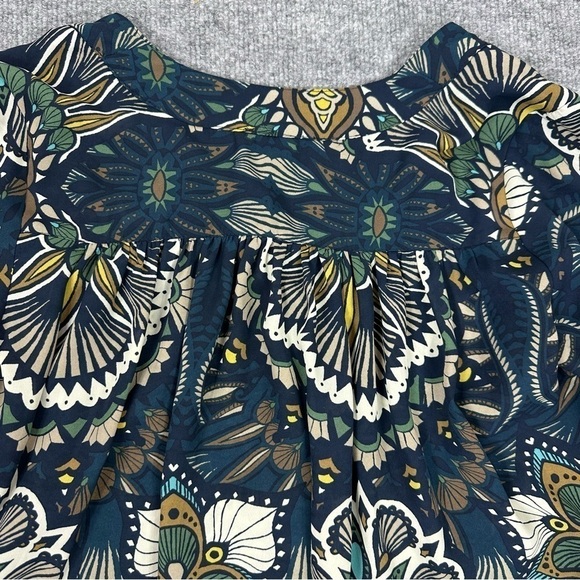 H&M Top Sz 6 Floral Print Long Sleeve Button Down - Picture 12 of 12